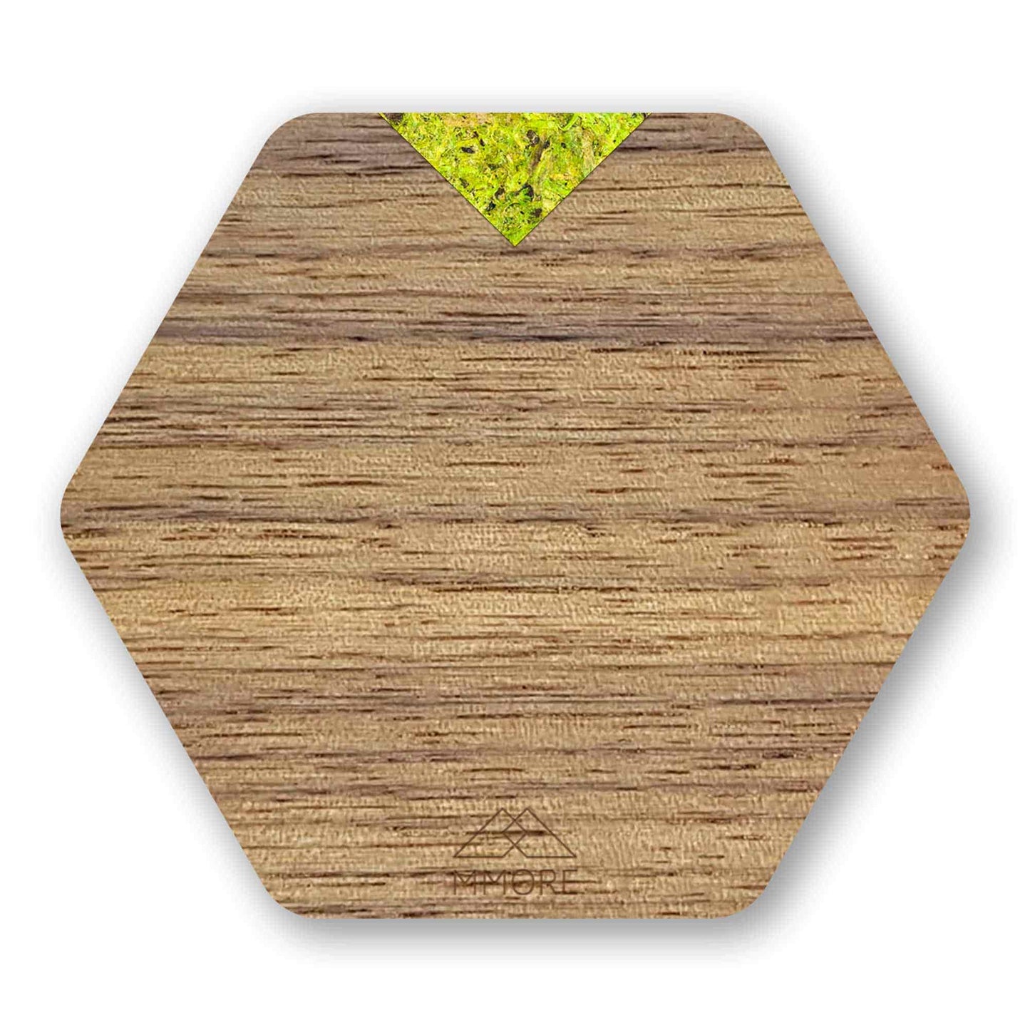 Hexagonal Oak Wood Coasters | Nordic Minimalist Design | Set of 4