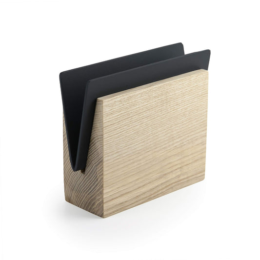 ENVELOPE Wooden Napkin Holder | Nordic Ash & Metal | Multi Color